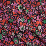 Crinkled Cotton Gauzy Woven Print - Red, Pink and Green Floral - Mood Exclusive The Perks of Being