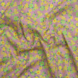 Crinkled Cotton Gauzy Woven Print - Yellow, Green and Lavender - Mood Exclusive Little Lillies