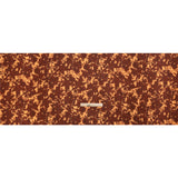 Crinkled Cotton Gauzy Woven Print - Rust and Pale Orange Floral - Mood Exclusive Floral Farewell