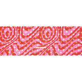 Crinkled Cotton Gauzy Woven Print - Red and Pink Flowers and Swirls on Checks - Mood Exclusive Gardener's Game