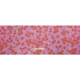 Crinkled Cotton Gauzy Woven Print - Red and Lilac Swirls and Florals - Mood Exclusive Daydreams and Daisies