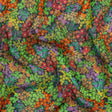 Crinkled Cotton Gauzy Woven Print - Green and Red Floral - Mood Exclusive The View Above