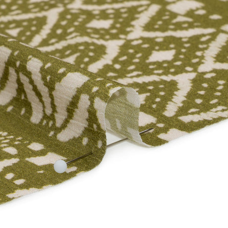 Mood Exclusive Green Sumatra Summit Crinkled Gauzy Viscose Crepe