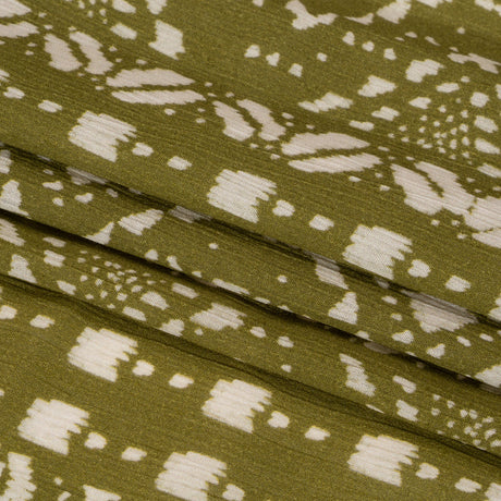 Mood Exclusive Green Sumatra Summit Crinkled Gauzy Viscose Crepe