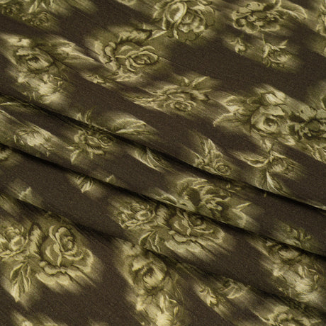 Mood Exclusive Olive Fragrant Feelings Crinkled Gauzy Viscose Crepe