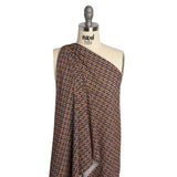 Mood Exclusive Columns and Arches Crinkled Gauzy Viscose Crepe