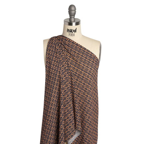 Mood Exclusive Columns and Arches Crinkled Gauzy Viscose Crepe