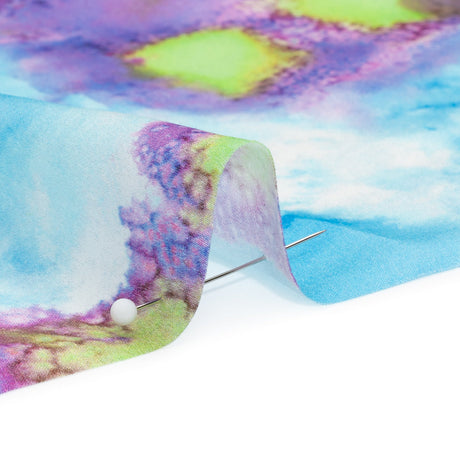 Mood Exclusive Blue Mindful Mapping Striped Viscose Dobby