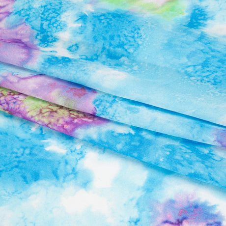 Mood Exclusive Blue Mindful Mapping Striped Viscose Dobby