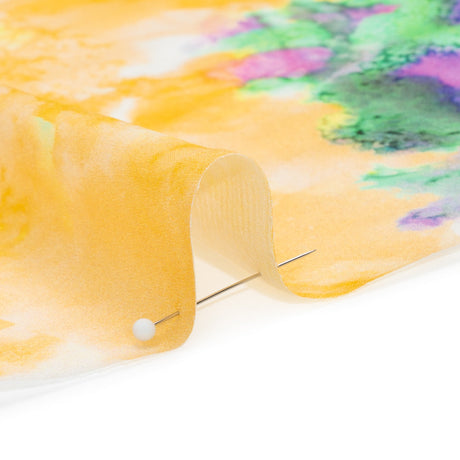 Mood Exclusive Yellow Mindful Mapping Striped Viscose Dobby