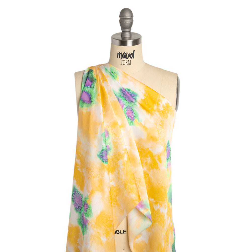 Mood Exclusive Yellow Mindful Mapping Striped Viscose Dobby