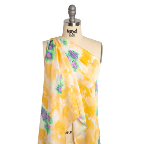 Mood Exclusive Yellow Mindful Mapping Striped Viscose Dobby