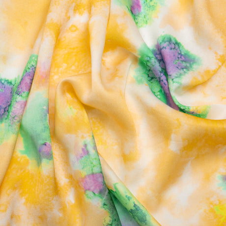 Mood Exclusive Yellow Mindful Mapping Striped Viscose Dobby