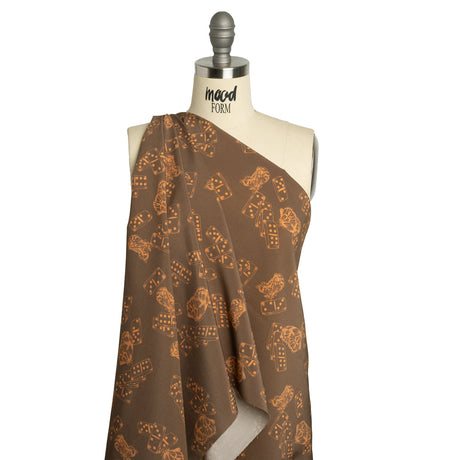 Mood Exclusive Ripple Effect Sustainable Viscose and Polyester Poplin