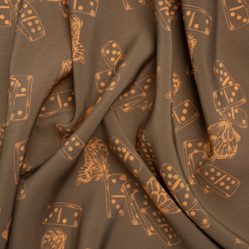 Mood Exclusive Ripple Effect Sustainable Viscose and Polyester Poplin