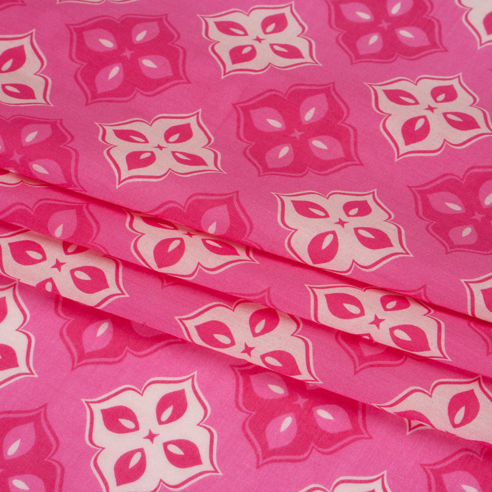 Mood Exclusive Pink Clover Lover Cotton Voile