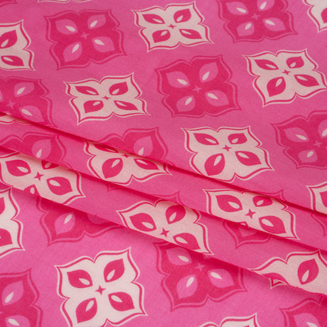 Mood Exclusive Pink Clover Lover Cotton Voile