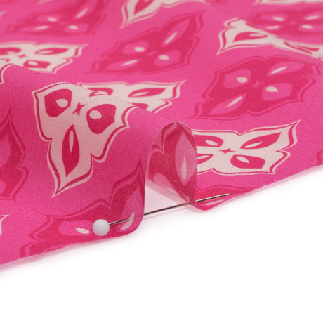 Mood Exclusive Pink Clover Lover Cotton Voile