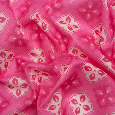 Mood Exclusive Pink Clover Lover Cotton Voile
