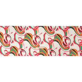 Metallic Viscose Woven Print - Pink, Green and White Abstract - Mood Exclusive Air Ride