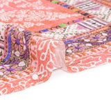 Mood Exclusive Pink Bandana Bonanza Metallic Striped Viscose Dobby