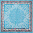 Metallic Striped Viscose Dobby Panel - Light Blue Paisley and Geometric - Mood Exclusive Bandana Bonanza