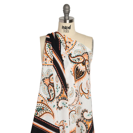 Mood Exclusive Black Whimsical Wardrobe Slubbed Gauzy Cotton Woven Panel