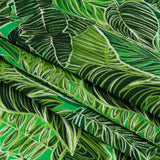 Mood Exclusive Green Tropic of Capricorn Slubbed Gauzy Cotton Woven