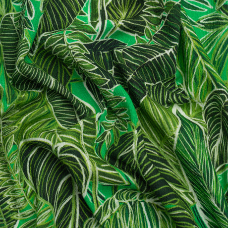 Mood Exclusive Green Tropic of Capricorn Slubbed Gauzy Cotton Woven