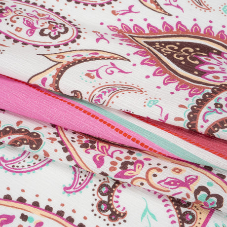 Mood Exclusive Pink Whimsical Wardrobe Slubbed Gauzy Cotton Woven Panel
