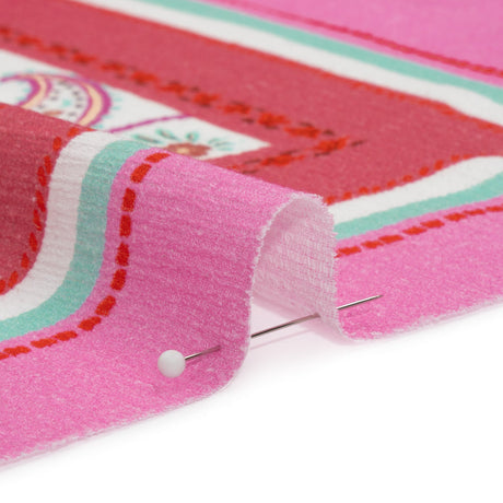 Mood Exclusive Pink Whimsical Wardrobe Slubbed Gauzy Cotton Woven Panel