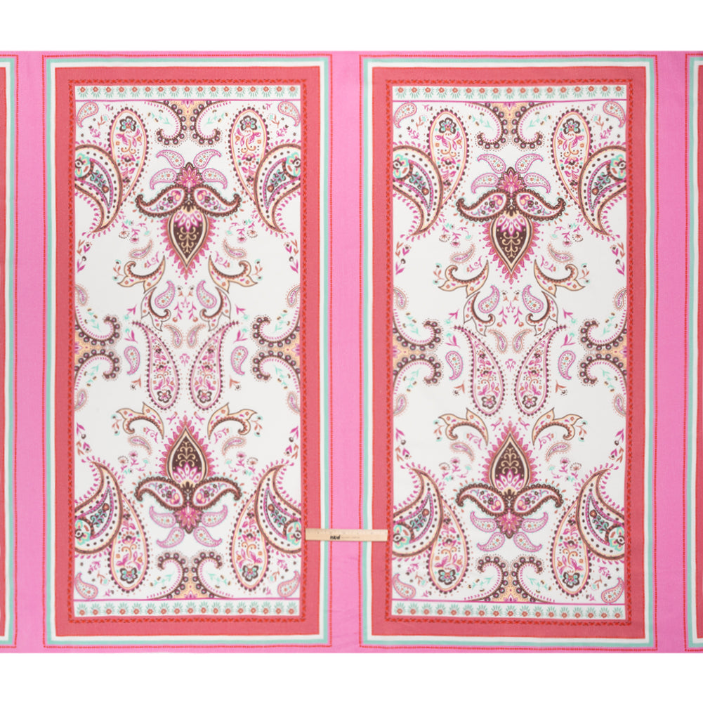 Mood Exclusive Pink Whimsical Wardrobe Slubbed Gauzy Cotton Woven Panel
