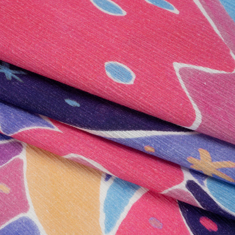 Mood Exclusive Pink Moonbeam Mountain Slubbed Gauzy Cotton Woven