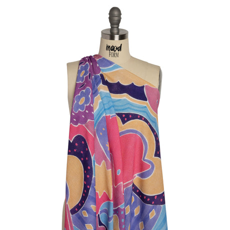 Mood Exclusive Pink Moonbeam Mountain Slubbed Gauzy Cotton Woven