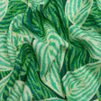 Slubbed Gauzy Cotton Woven Print - Green Simple Leaves - Mood Exclusive Leaf Linger