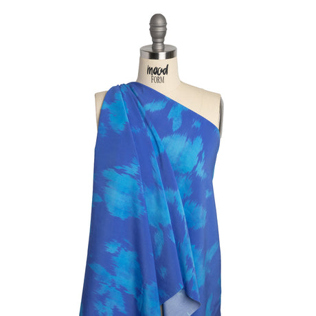 Mood Exclusive Pale Blue Dot Sustainable Viscose and Polyester Poplin