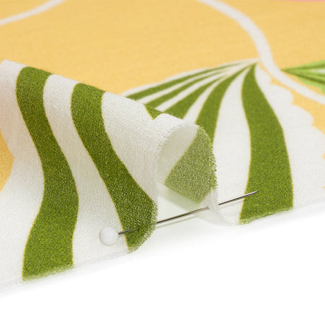 Mood Exclusive Yellow Coconut Breeze Cotton Crepe