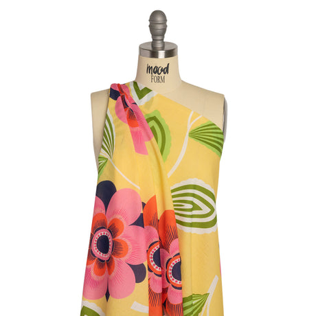 Mood Exclusive Yellow Coconut Breeze Cotton Crepe