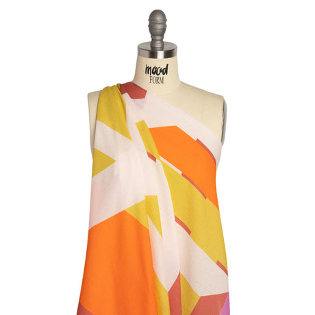Mood Exclusive Yellow Down the Line Cotton Crepe