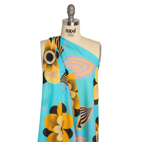 Mood Exclusive Blue Coconut Breeze Cotton Crepe