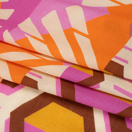 Mood Exclusive Orange Itsy Bitsy Sewist Cotton Crepe Panel