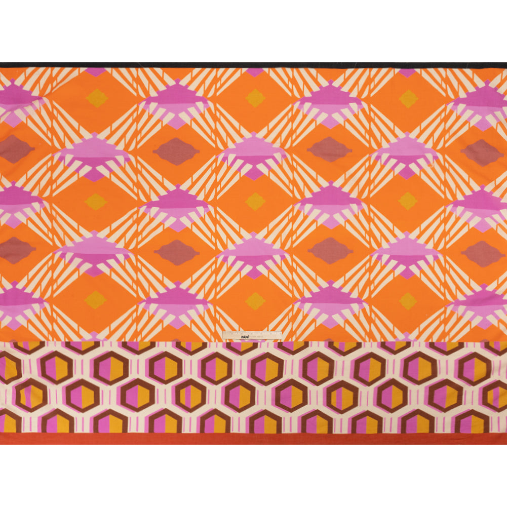 Mood Exclusive Orange Itsy Bitsy Sewist Cotton Crepe Panel