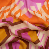 Mood Exclusive Orange Itsy Bitsy Sewist Cotton Crepe Panel