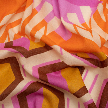 Mood Exclusive Orange Itsy Bitsy Sewist Cotton Crepe Panel