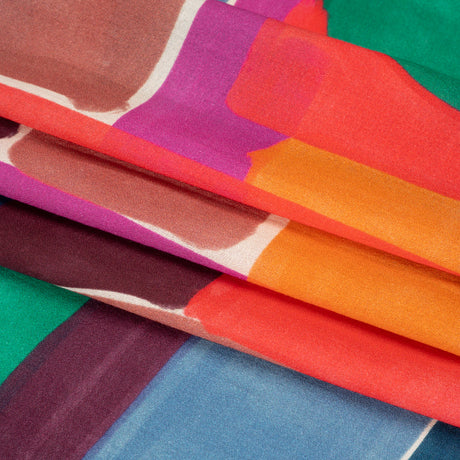 Mood Exclusive Berry Building Blocks Cotton Crepe Panel