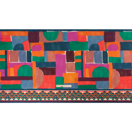 Mood Exclusive Berry Building Blocks Cotton Crepe Panel