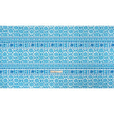 Mood Exclusive Blue Polygon Petals Cotton Crepe