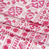 Mood Exclusive Pink Polygon Petals Cotton Crepe