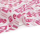 Mood Exclusive Pink Polygon Petals Cotton Crepe