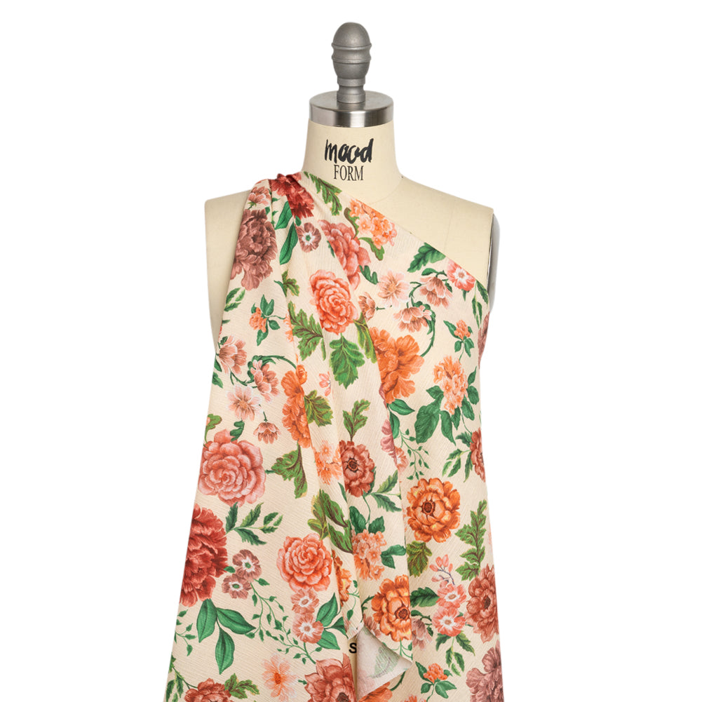 Mood Exclusive Cream Fluent in Love Slubbed Gauzy Cotton Woven